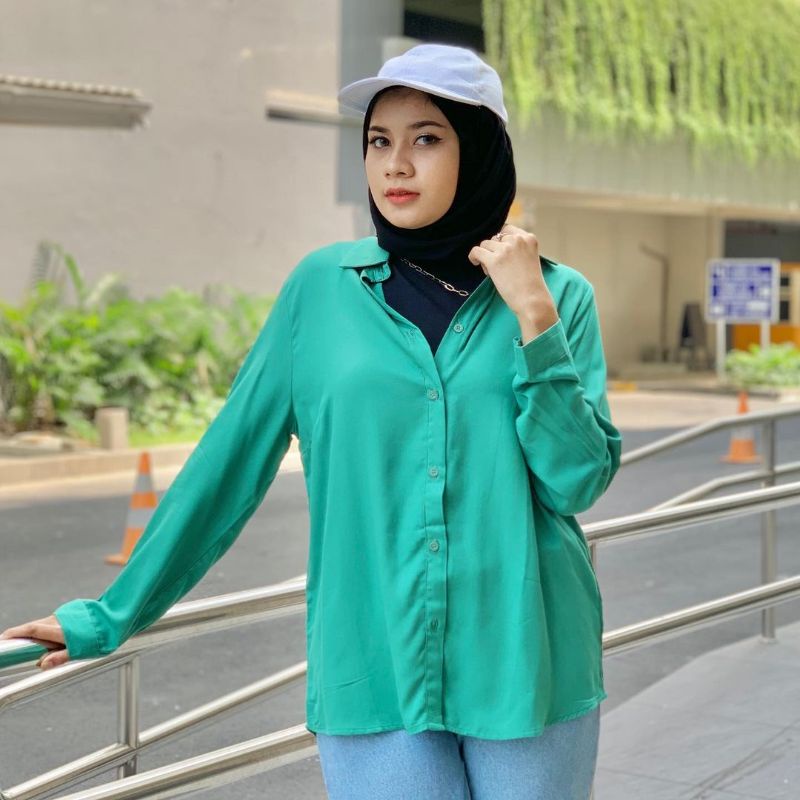 KEMEJA POLOS BAHAN RAYON PREMIUM