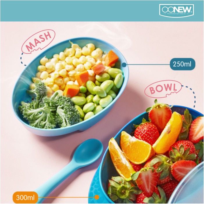 Oonew Mash &amp; Serve Bowl TB-1919 / Mangkuk Bayi