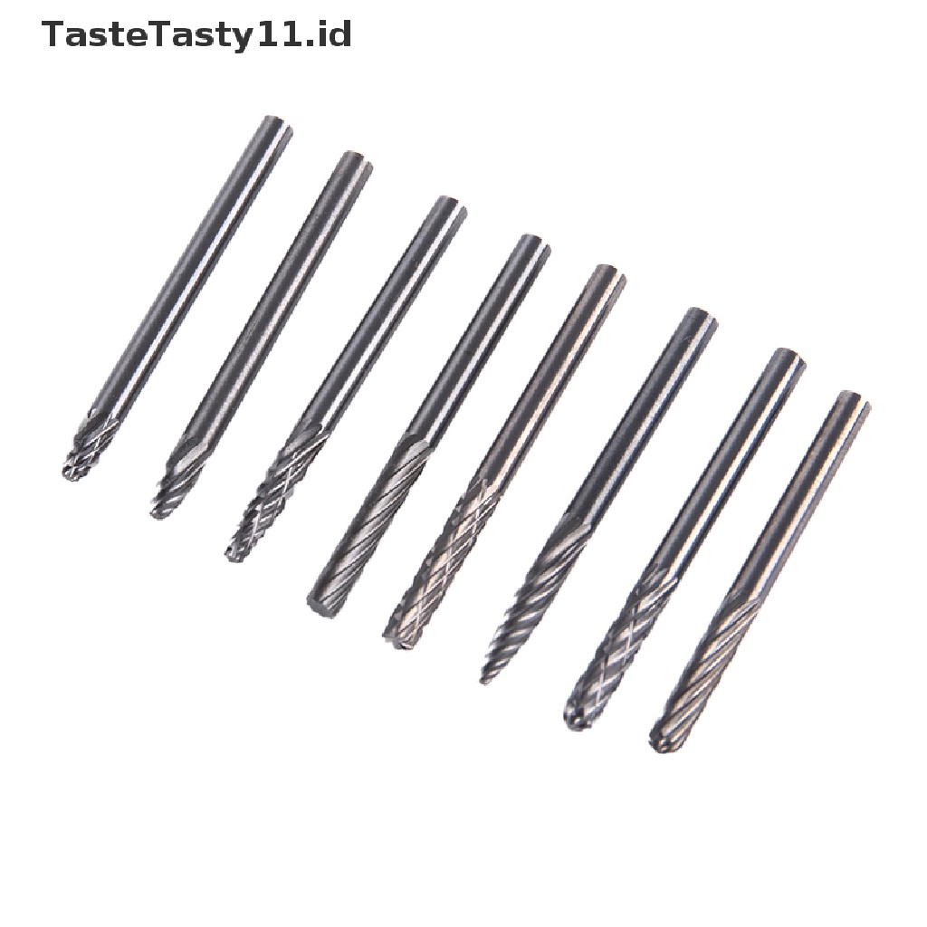 Tastetasty Mata Bor Putar Bahan Tungsten Alloy Keras Shank 3mm