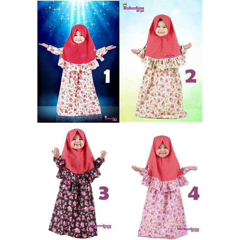 Gamis Anak As Syifa' Flower Rahadian Kids