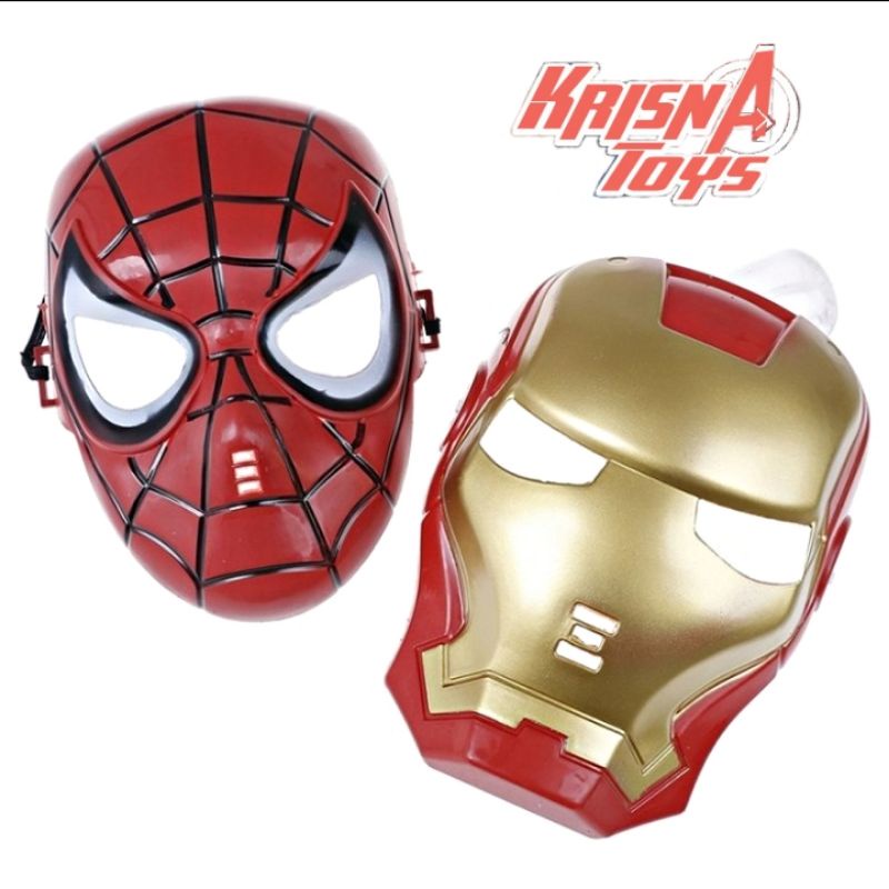 Topeng Avengers_Topeng IRON MAN_Topeng SPIDERMAN_Topeng super hero_mainan anak