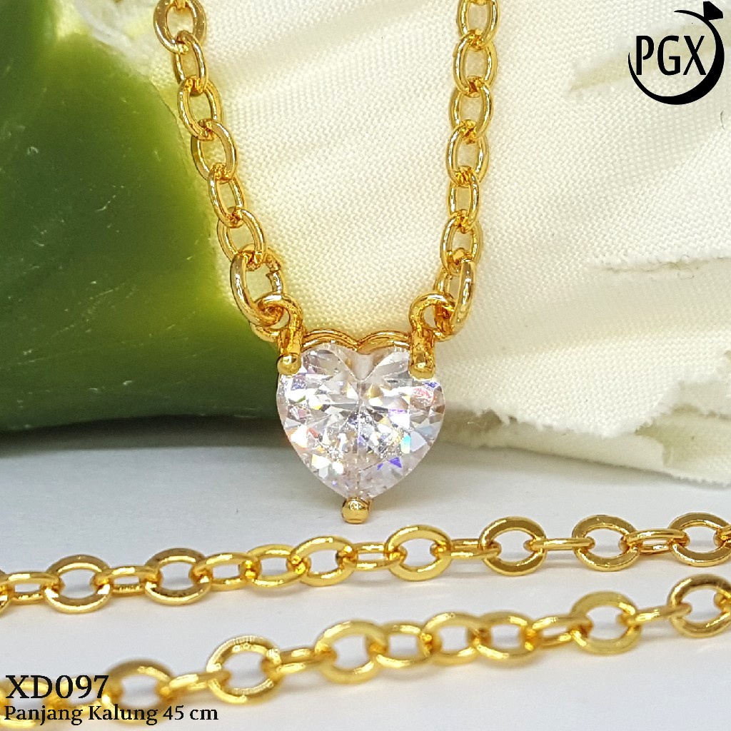 PGX Kalung Wanita Xuping Perhiasan Lapis Emas Aksesoris Fashion Premium - XD097