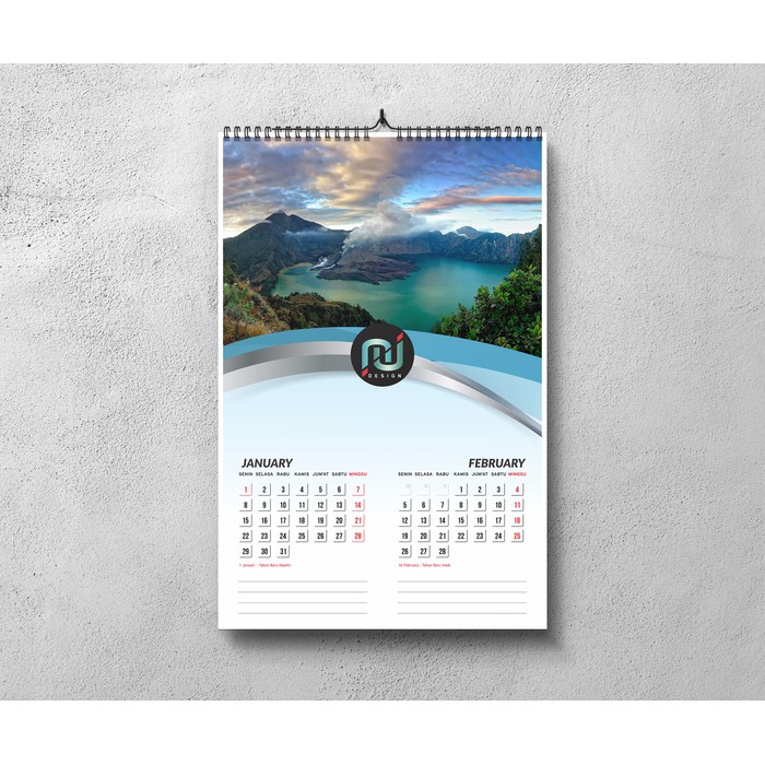 

PROMO Kalender Gantung Dinding Tahun 2024 Murah (Custom Design)