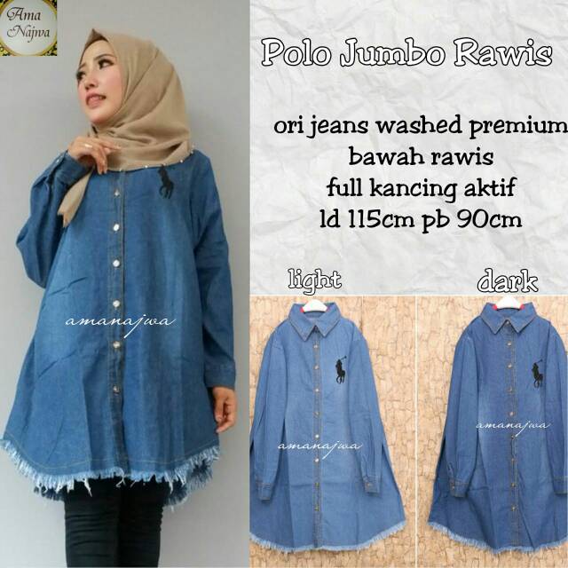 Polo Jumbo Rawis Tunik jeans
