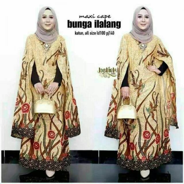 Gamis batik cape kode 461