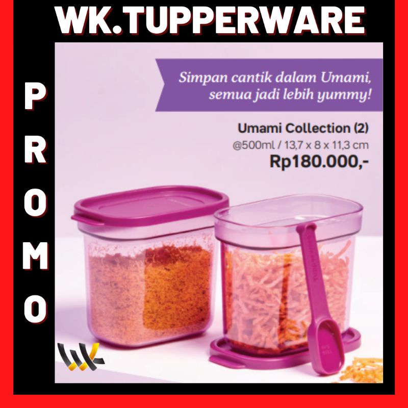 UMAMI COLLECTION TUPPERWARE PROMO TUPPERWARE TOPLES SUSU BUBUK  TUPPERWARE WADAH BUMBU TUPPERWARE WA