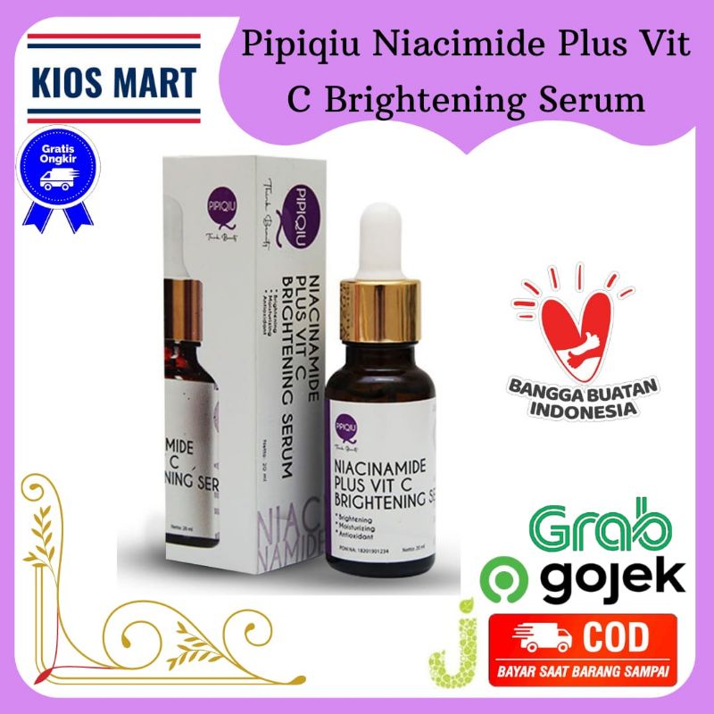 Serum Pencerah Wajah Vit C / Niacimide Plus Brightening Serum Pipiqiu