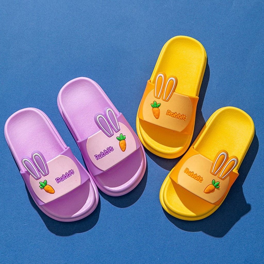 Sandal Import Anak Model Slip on Karakter Buah Lucu Sendal Slop kecil IMP04