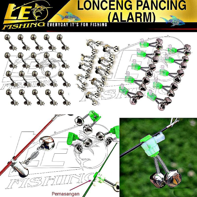 LONCENG PANCING / KLINTINGAN PANCING / BELL PANCING MODEL DRAT DAN JEPIT TERSEDIA SINGLE DAN DOUBLE