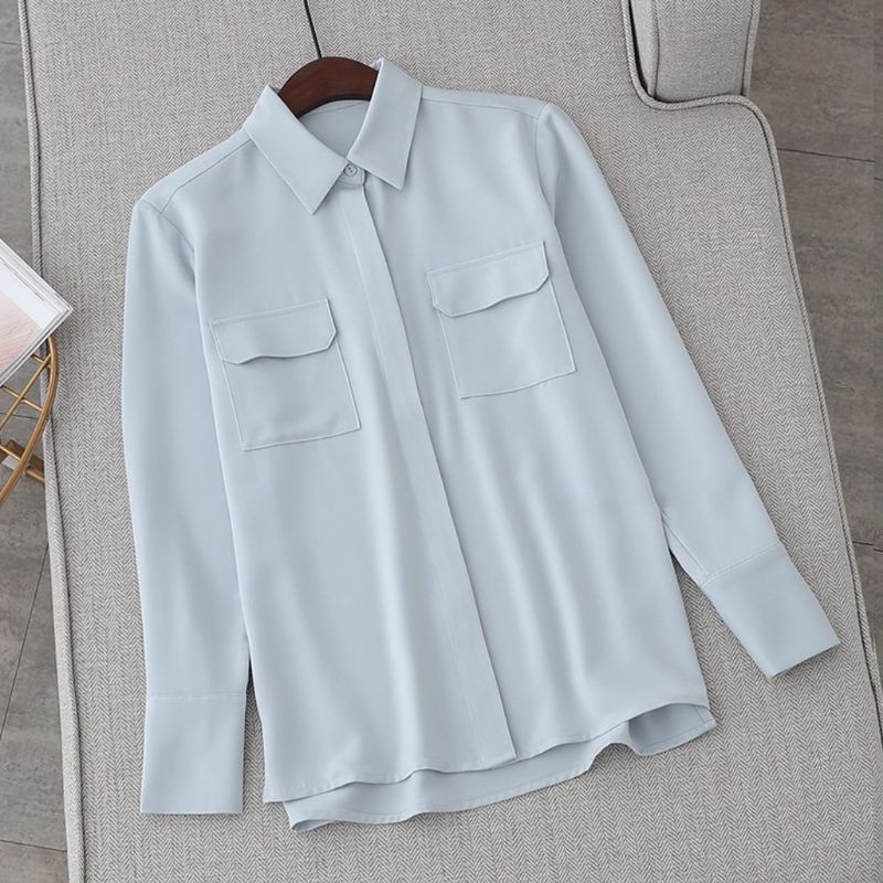 Plain blouse atasan baju kemeja fashion wanita remaja