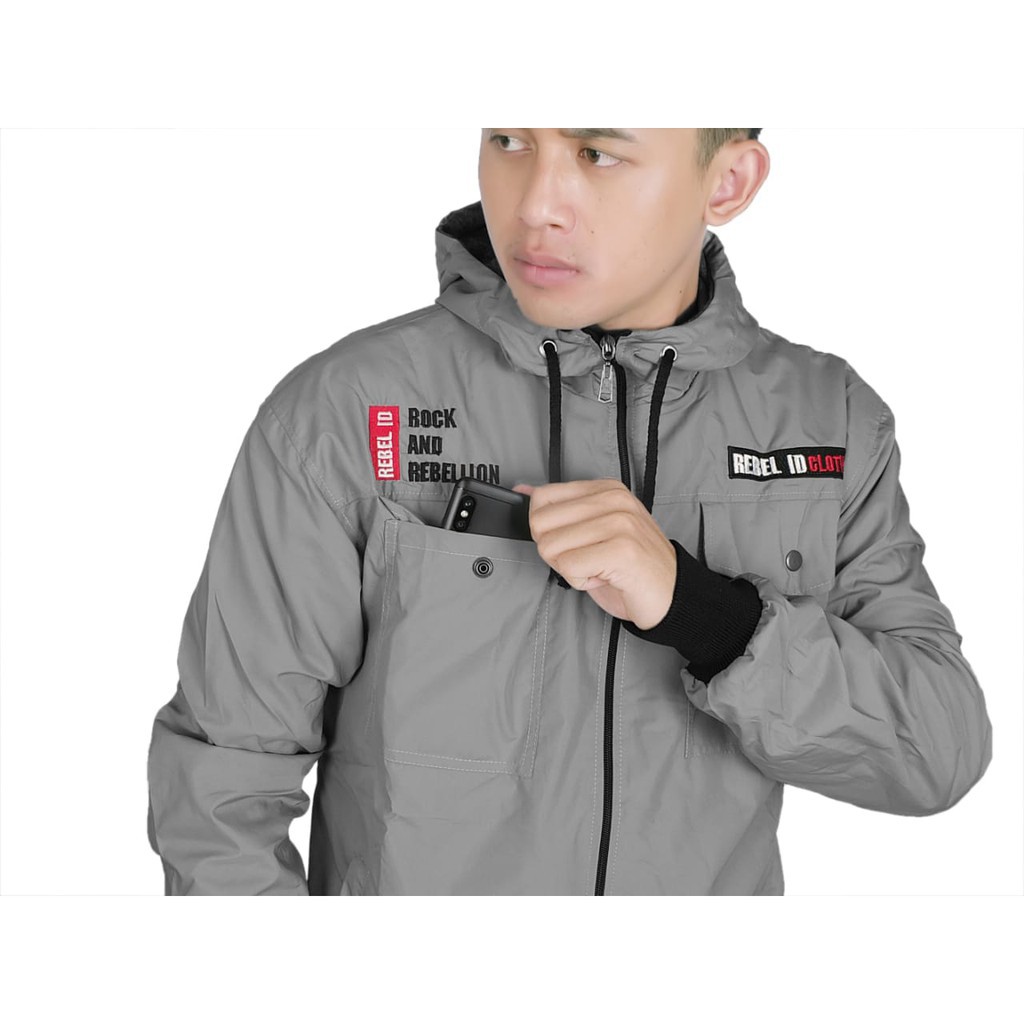 ARS Jaket Semi Parka Unisex / Jaket Pria Wanita Original Rebel Id /Jaket Winbreaker