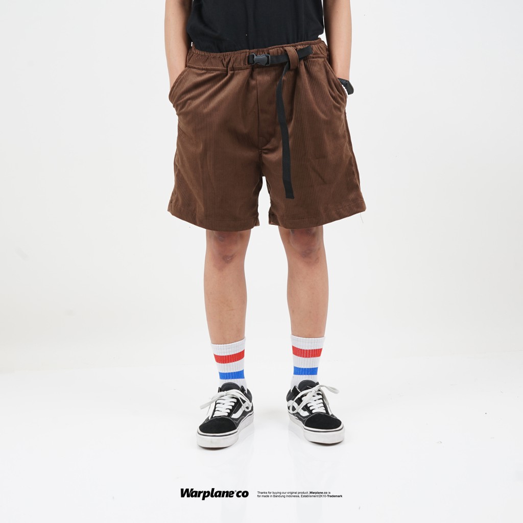 Warplane Shorts Pants "CDRY" Brown/Celana Pendek Corduroy wrpln