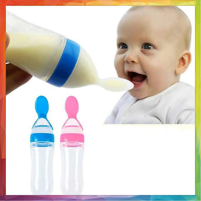 Sendok botol Makan Bayi / Botol Sendok / Botol Silicone Baby Feeding Bottle Spoon / SENDOK BOTOL