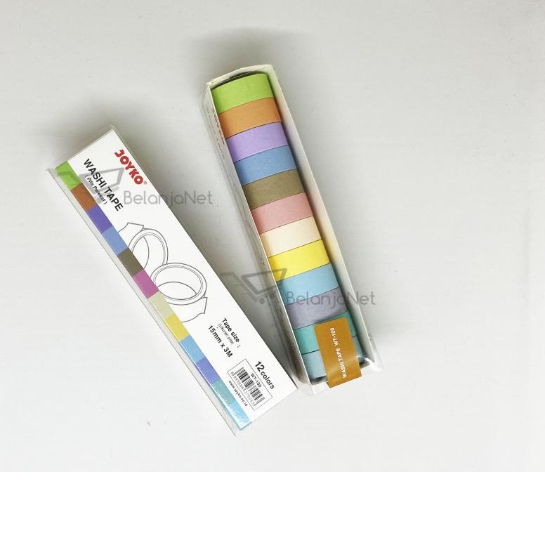 Flash Sale - Washi Tape Masking Tape Warna Selotip Kertas Warna Joyko WT-100