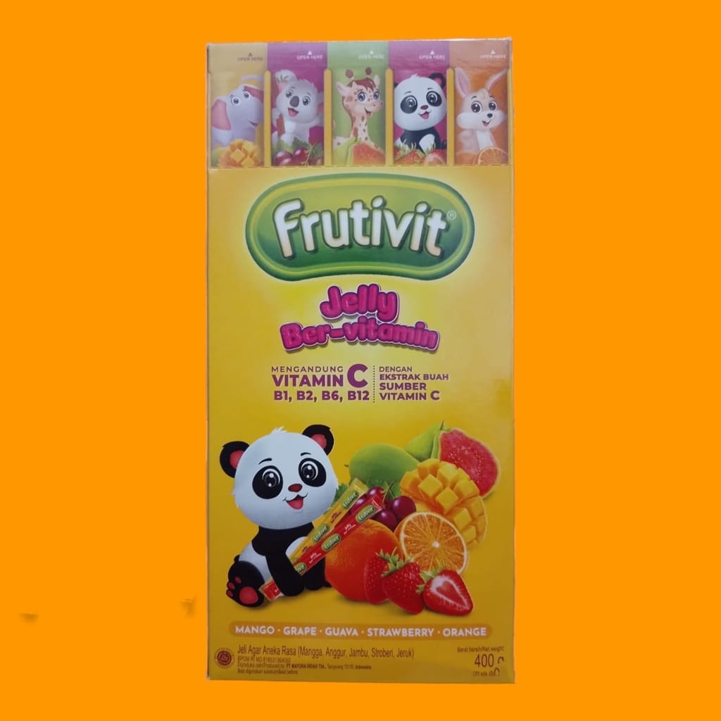 Jelly ber vitamin Frutivit by mayora ( 1 box isi 20 pcs ) jelly enak dan murah