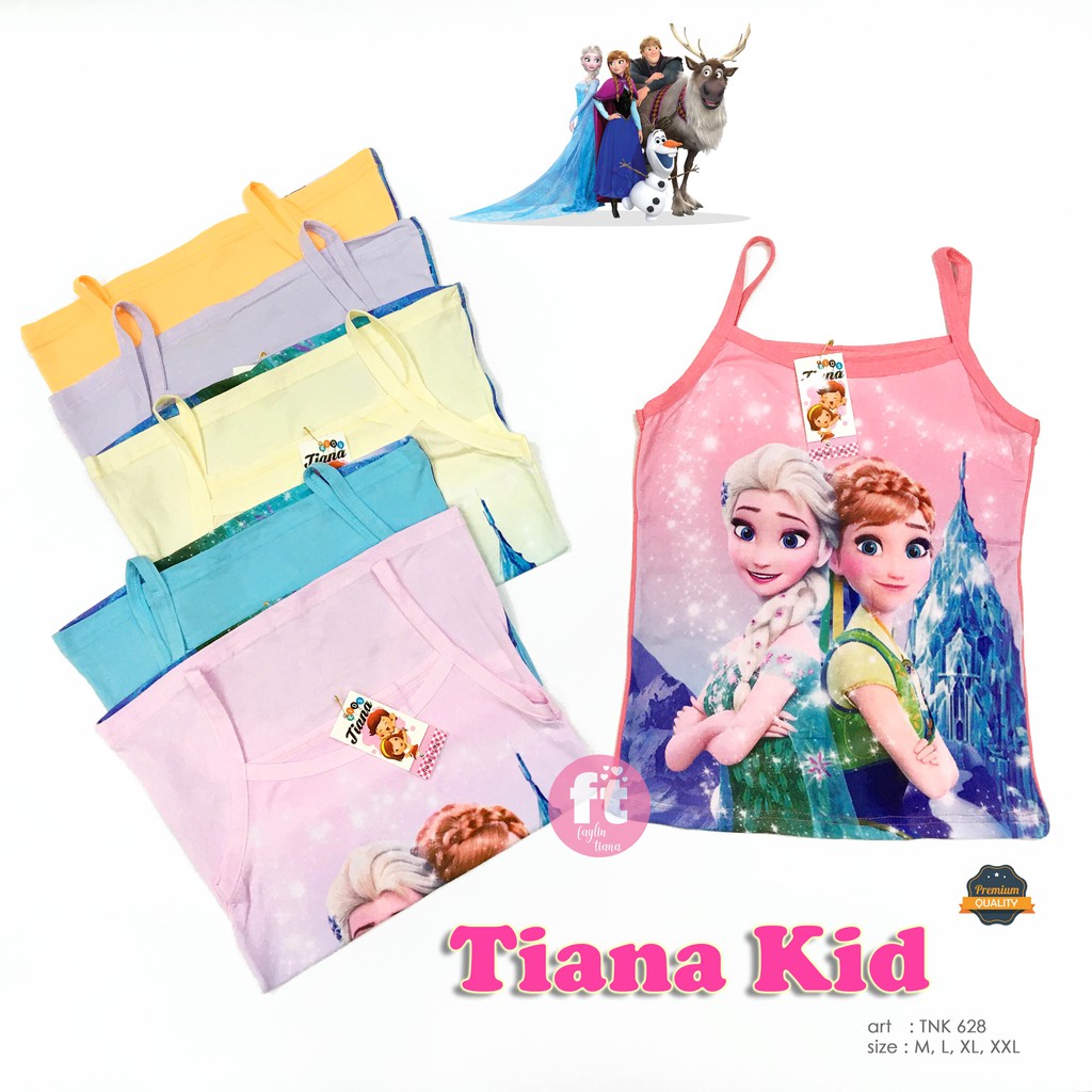 TIANA KIDS | Tanktop Anak / Atasan Anak / Singlet Anak / Tali Kecil