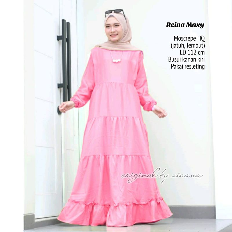 Gamis MOSCREPE BUSUI, LD ±118cm //JF623