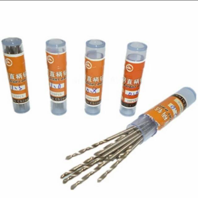 Mata Bor 2mm 1.5mm 1mm 0.8mm 0.6mm Twist Drill Metric Hss Drills Micro Drill Bits Metal Wood Plastic