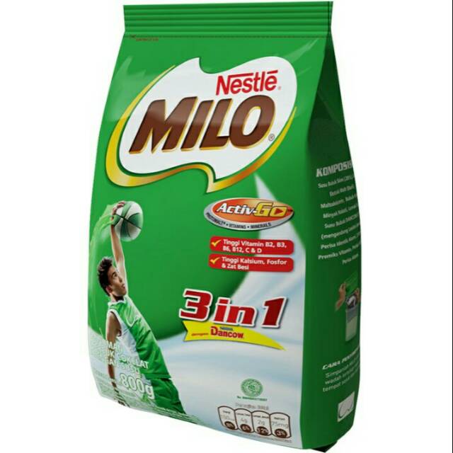

Milo 3in1 800gr / 3in1 20X35gr
