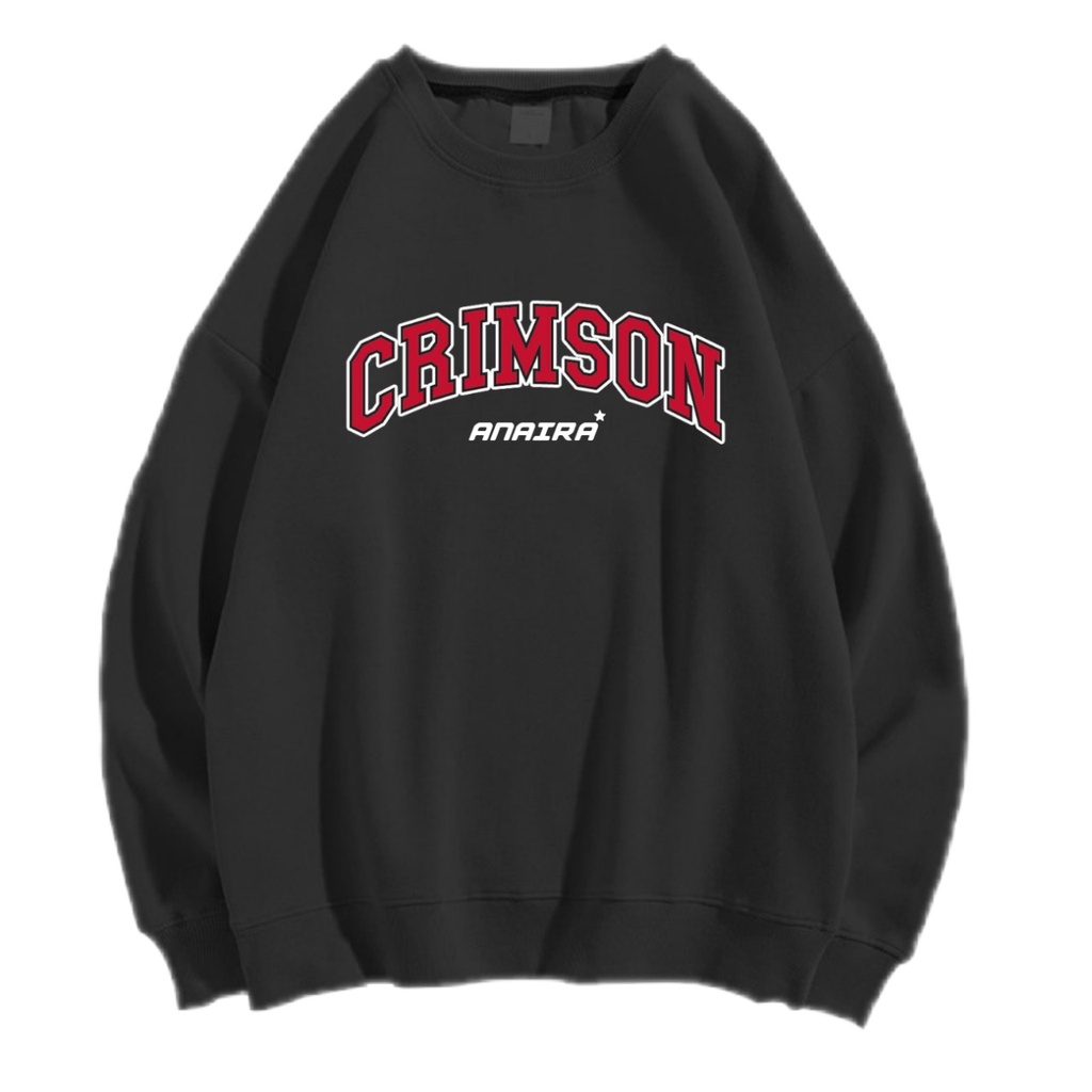 CRIMSON SWEATER CREWNECK Size M-XXL ANAIRA