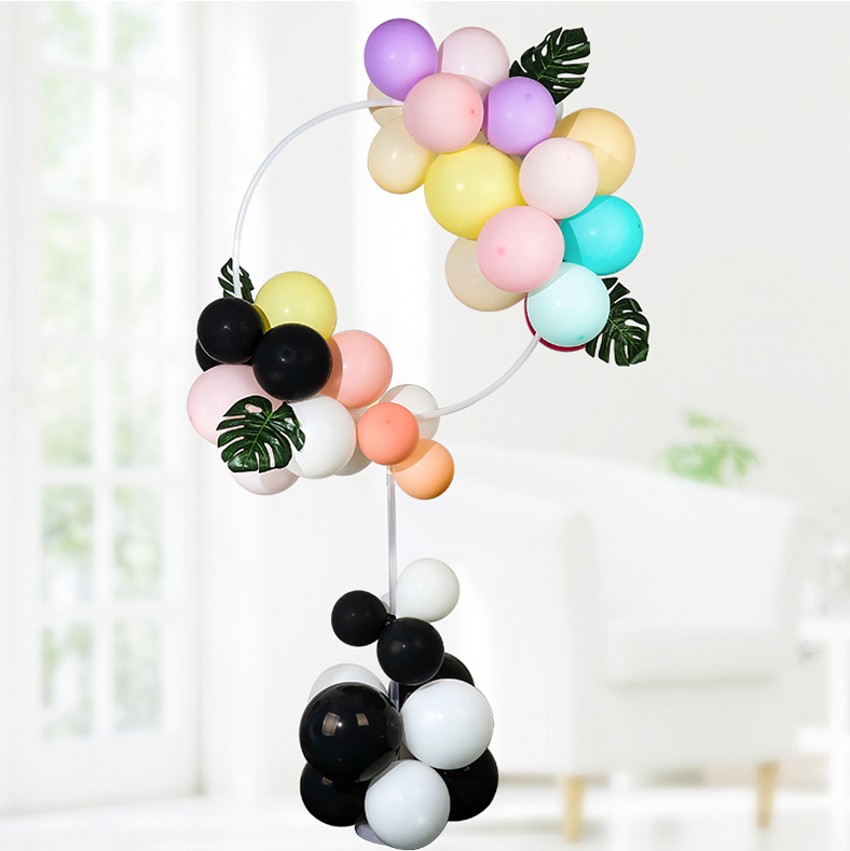 1 Set Stand Holder Balon Bentuk Bulat Untuk Dekorasi Pesta Ulang Tahun Dan Pernikahan