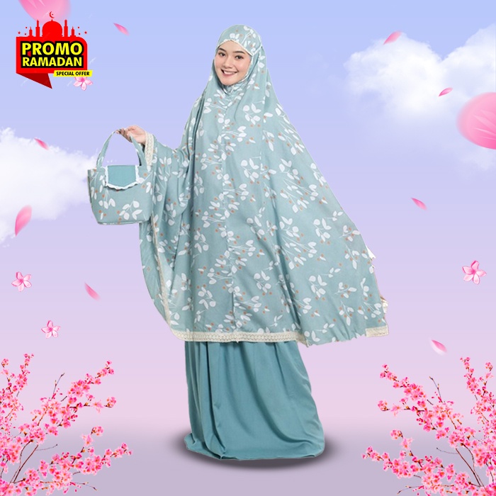 Mukena Bali Dewasa Katun Rayon Renda Lebaran Mukenah Bali motif Traveling Bahan Katun Rayon Adem Lem