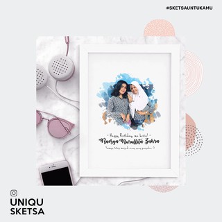  DESAIN  EDIT FOTO  SKETSA untuk  Kado Wisuda Hadiah  Ulang  