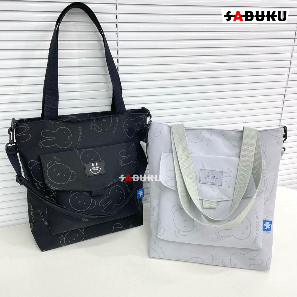 Tas Totebag Fashion Wanita Totebag Tas Selempang Sekolah Totebag Kanvas Premium Totebag Kelinci -268