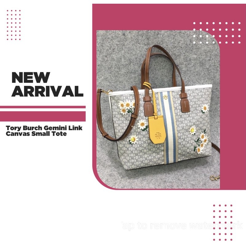 Tory Burch Gemini Link Canvas Small Tote