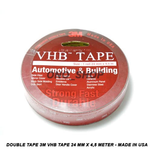 

Hadir Double Tape 3M Vhb Tape 24 Mm X 4,5 Meter - Made In Usa Murah