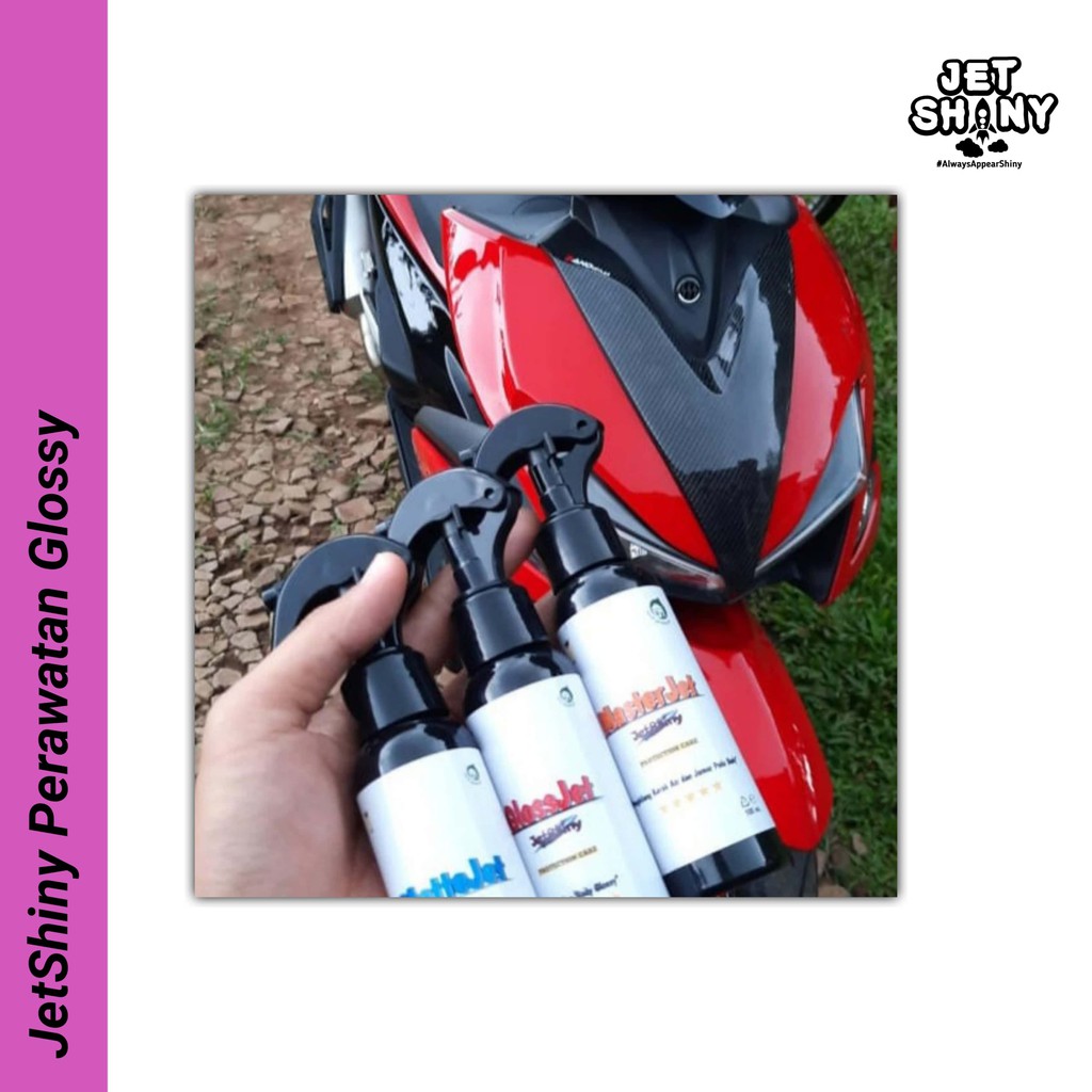 JetShiny GlossJet Perawatan Dan Pengkilap Body Glossy Motor , Mobil , Helm dan Sepeda Refill 1000 mL