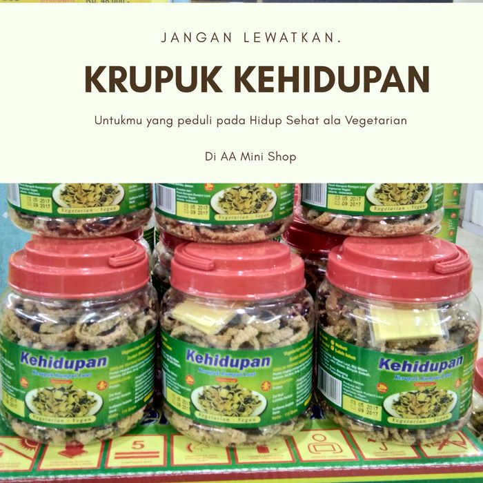 

MURAH KRUPUK RUMPUT LAUT "KEHIDUPAN" KHUSUS UNTUK VEGETARIAN