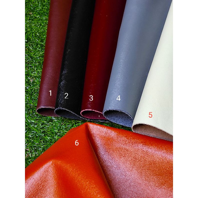 Kulit sapi natural mill untuk jok , sofa dan jaket, ukuran sample a4