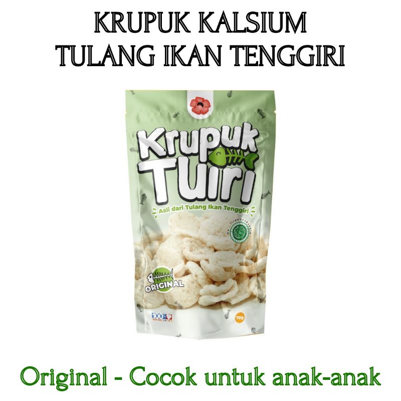 [70g] KERUPUK KRUPUK KALSIUM &quot;TULANG IKAN TENGGIRI&quot; / BAGUS UNTUK ANAK-ANAK