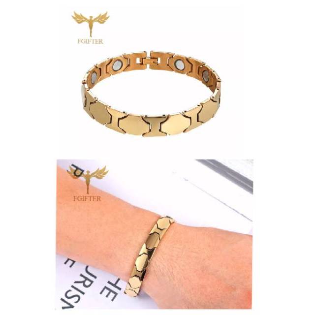 Gelang magnet kesehatan pria wanita - gelang Tungsten kesehatan