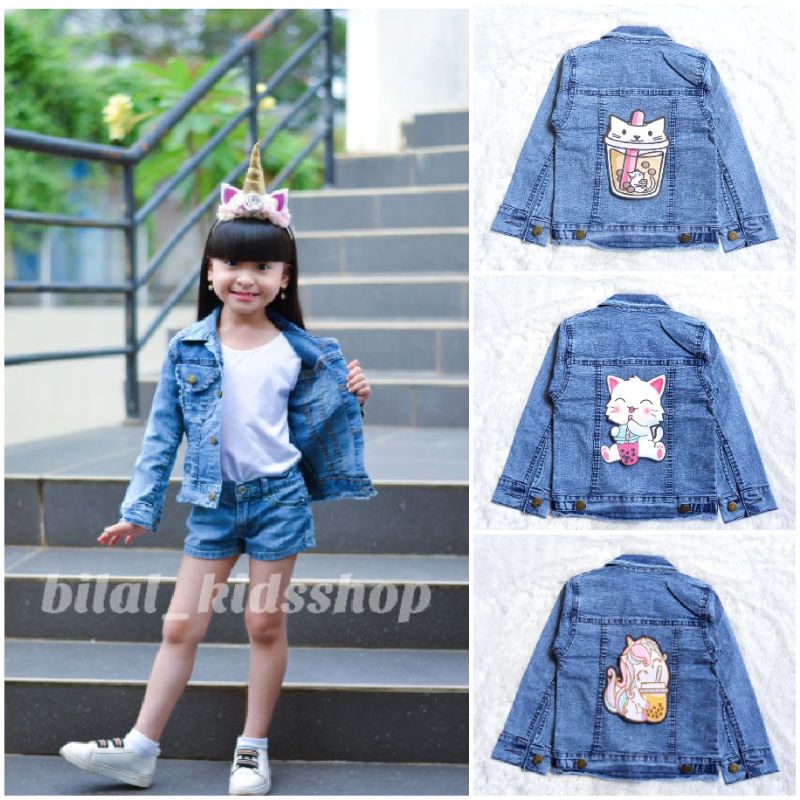 JAKET SNOW LED (NYALA)/JAKET JEANS ANAK