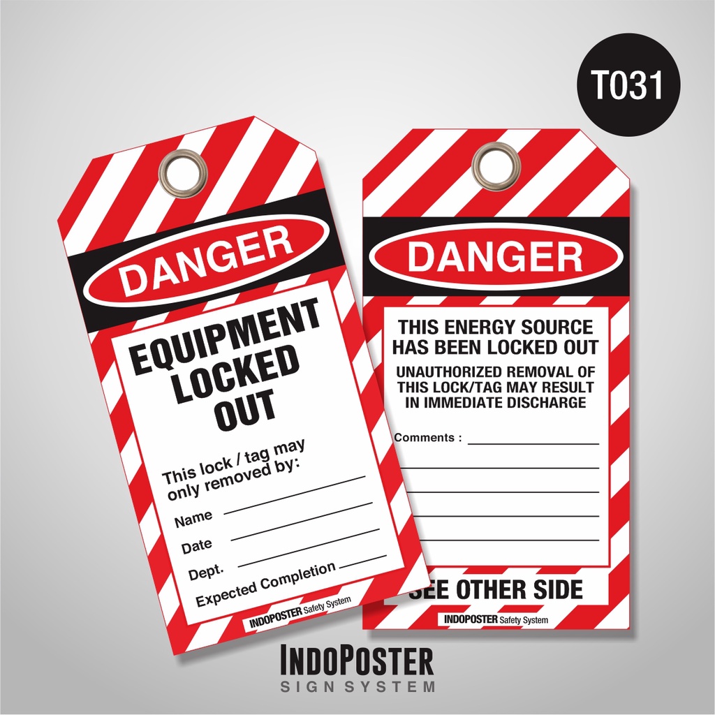 

Tag Out LOTO Lock Out Tag Out PVC Safety K3 OSHA ANSI ISO Equipment Locked Out This Energy Source Has Been Locked Out