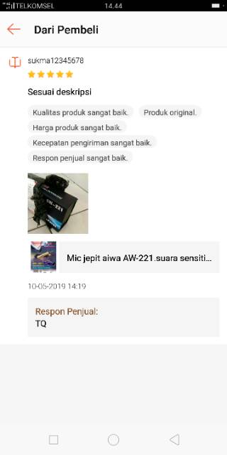 Mic jepit aiwa AW-221.suara sensitif dan jernih cocok buat imam.pidato all.