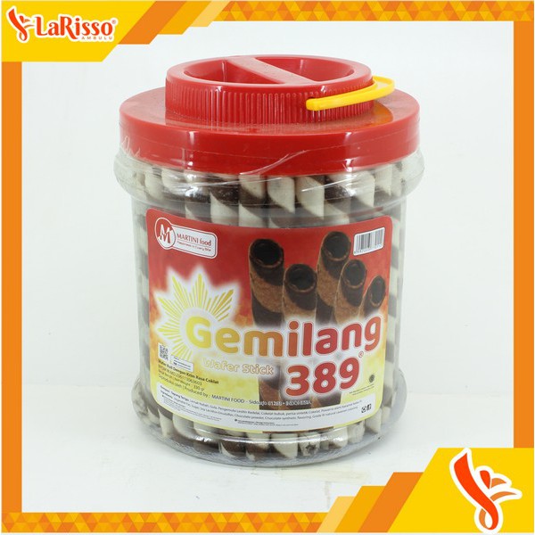 

GEMILANG 389 WAFER STICK STANDART 330GR (TWINPACK 2'S)