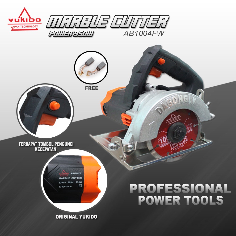 TERMURAH!! Mesin Marble Cutter AB-1004-FW YUKIDO Mesin Potong Kramik Dan Granit