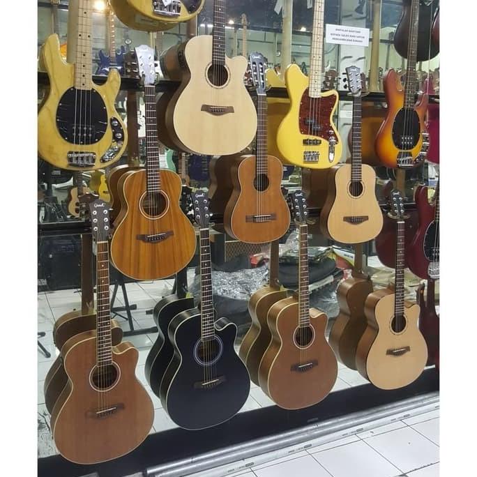 Grande De100-Na Gitar Akustik Elektrik 2 Pilihan Warna Abuzahasim