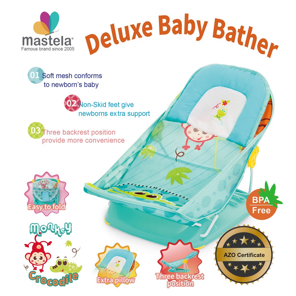 Makassar - Bubble Baby by Mastela Deluxe Baby Bather / Kursi Mandi Bayi