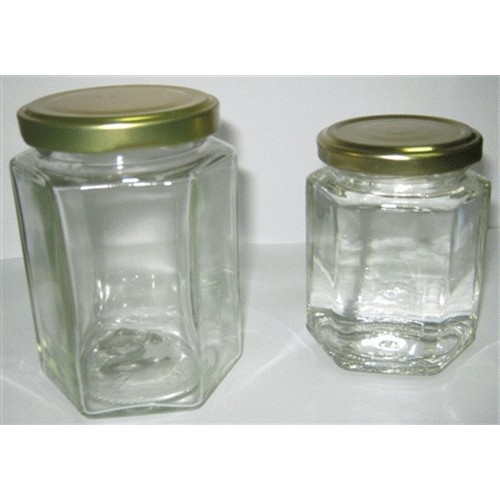 botol selai hexagonal 195ml & 250ml