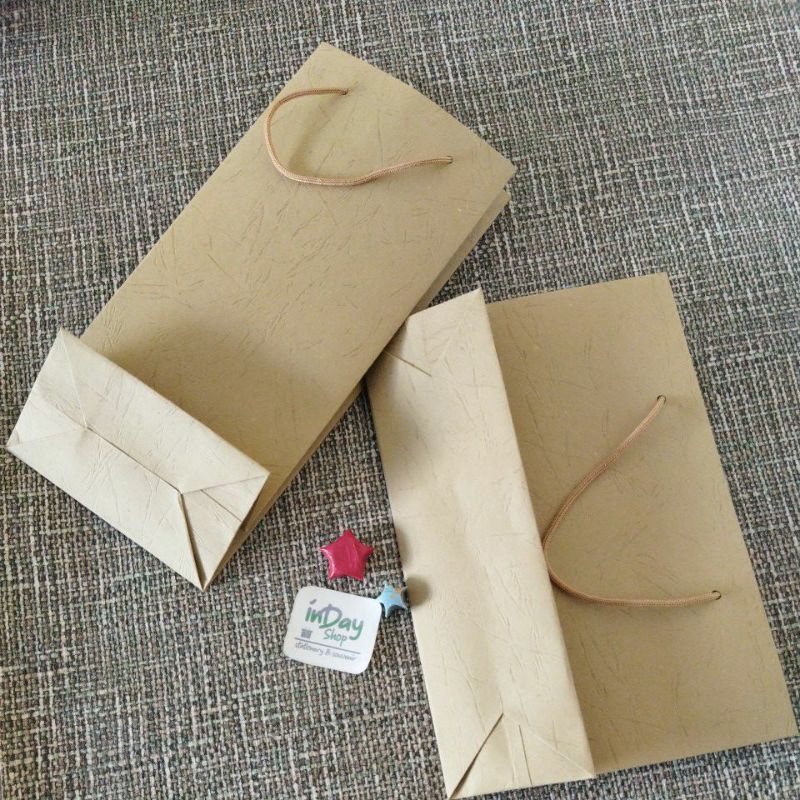 (2pcs) Paper Bag Warna KECIL | Handmade | INDAY SHOP