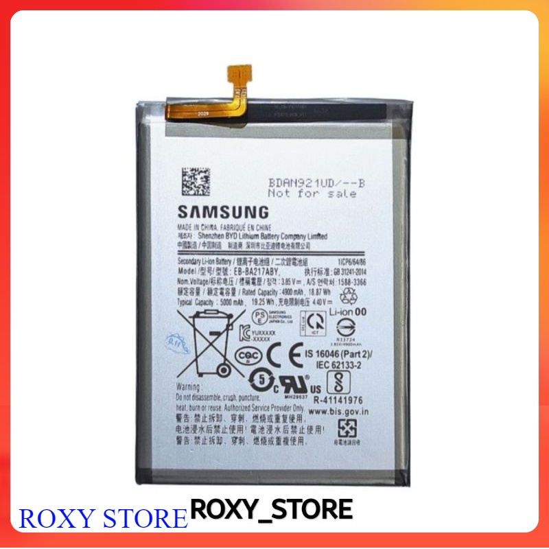 Battery Baterai Batre Samsung Galaxy A21S EB-BA217ABY Original