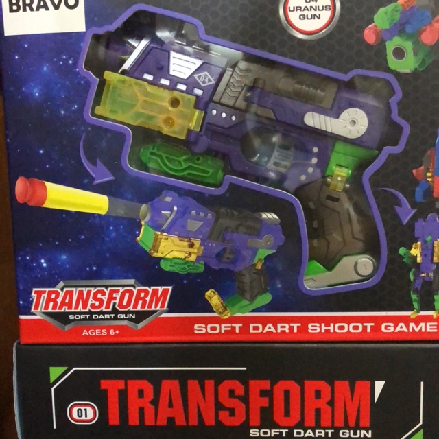 ROBOT TRANSFORMER NERF SOFT DART GUN