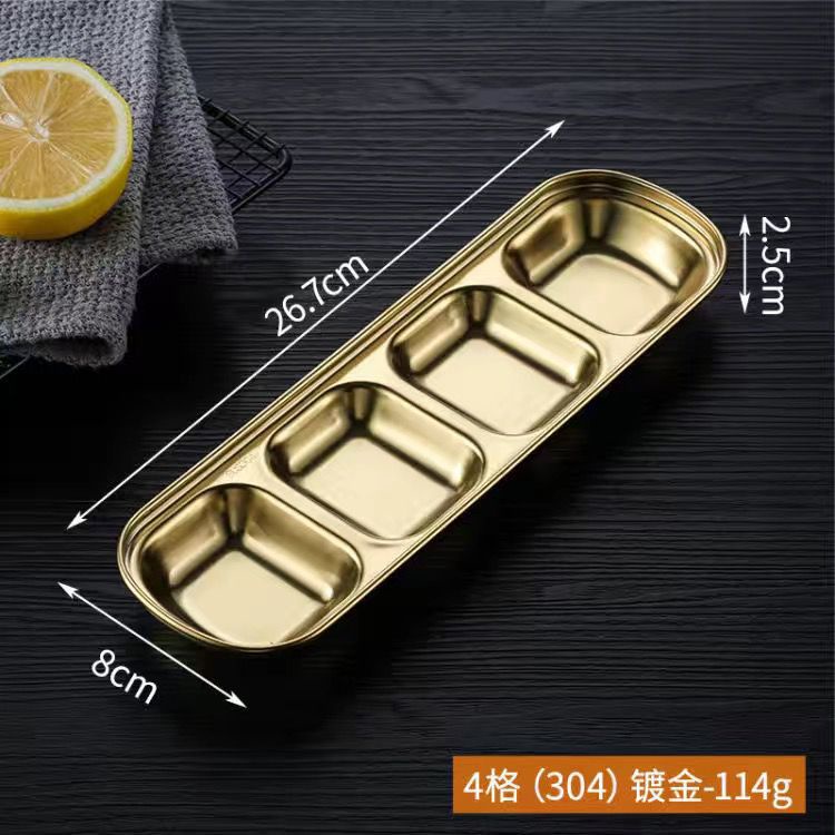 Kingsbakeware Tempat Sambal Gold / Bumbu Bawang Stainless Steel Emas Korea