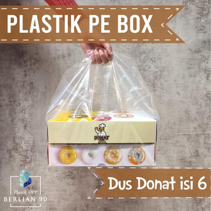 

yang dicari@@@@] Kantong Plastik HD Box Donat 6 pcs Plastik Box Donat Setengah Lusin