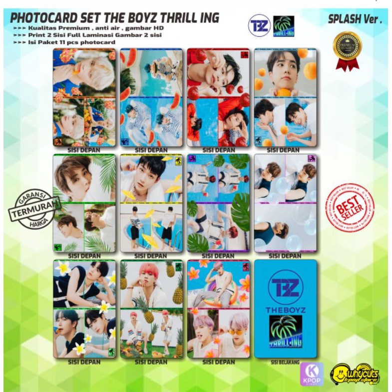 PHOTOCARD SET KPOP PREMIUM THE BOYZ ' THE THRILL-ING