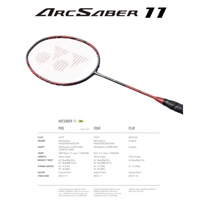 Raket Yonex Arcsaber 11 Pro Original